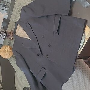 CHRISTIAN DIOR MEN'S VINTAGE STRIPPED WOOL SUIT COAT Blazer LARGE